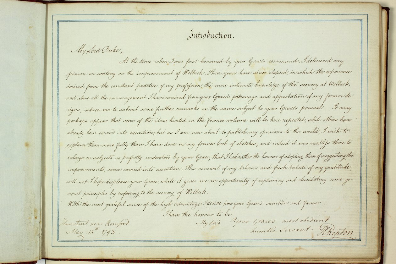 Libro Rojo: Welbeck de Humphry Repton