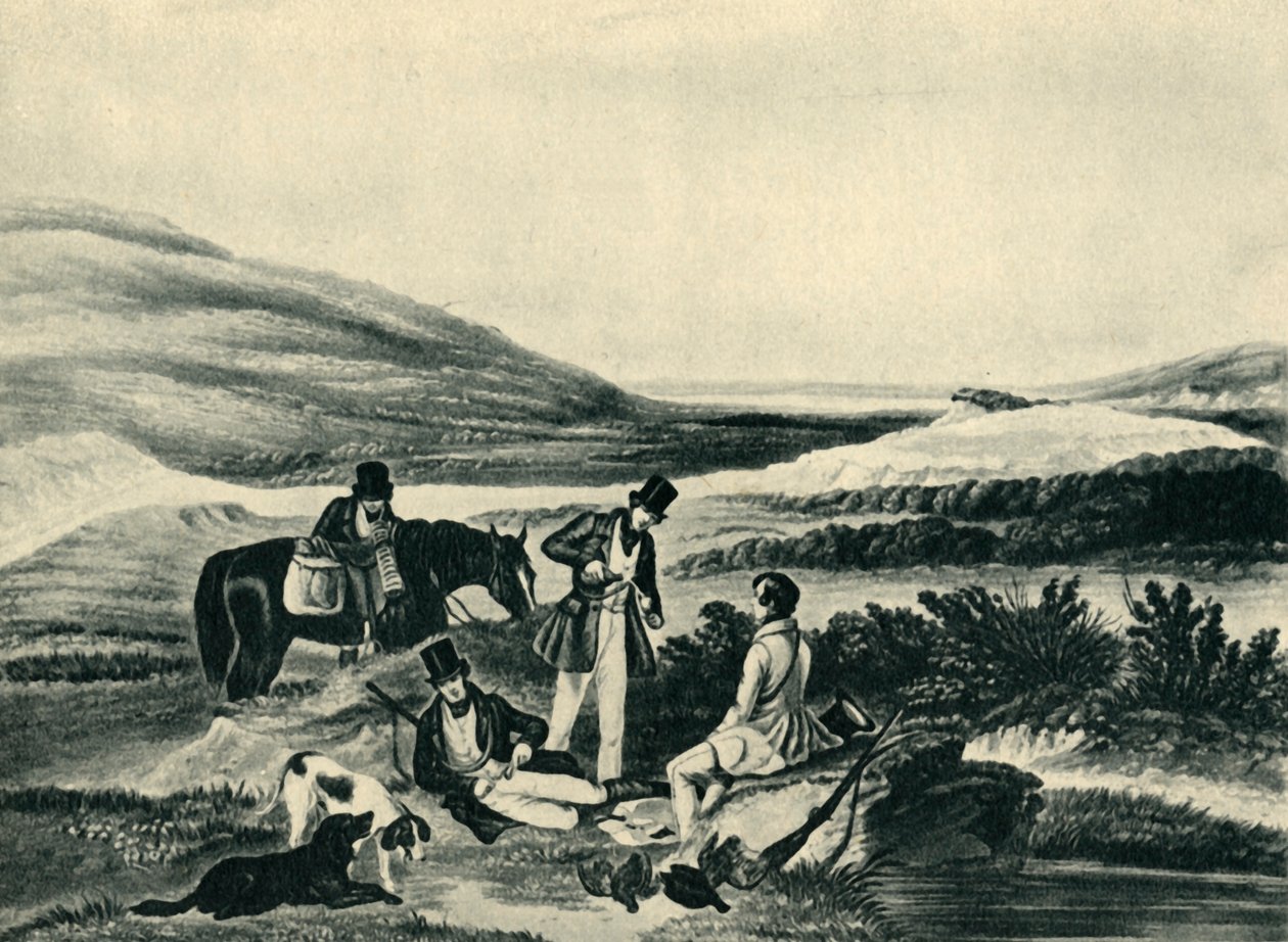 Caza de urogallos por el sureño, 1841, 1946 de Hunt