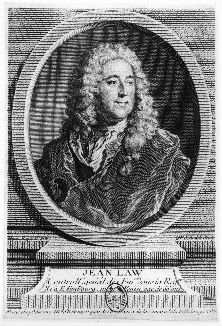 John Law (1671-1729) de Hyacinthe Francois Rigaud