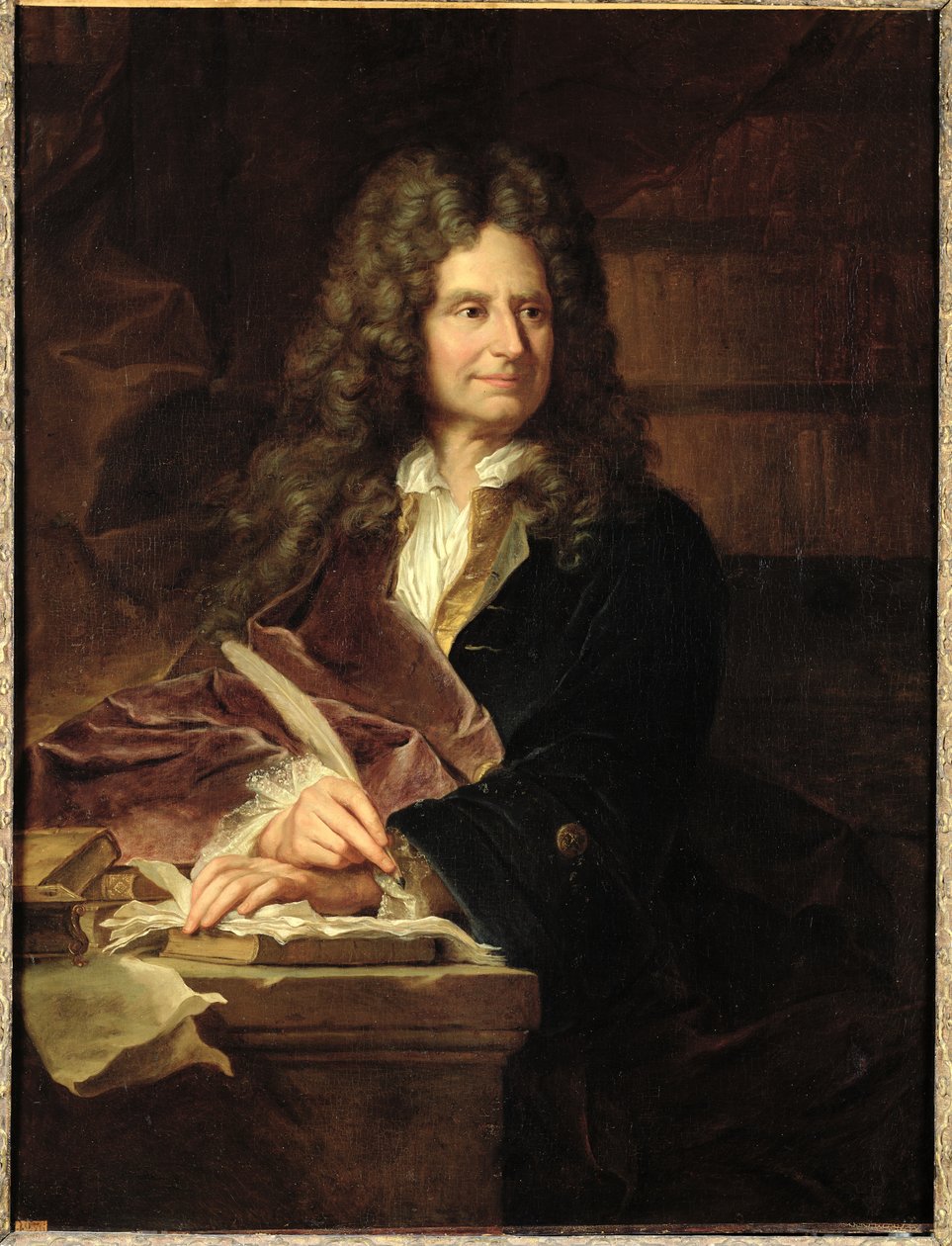 Nicolas Boileau (1636-1711) después de 1704 de Hyacinthe Francois Rigaud