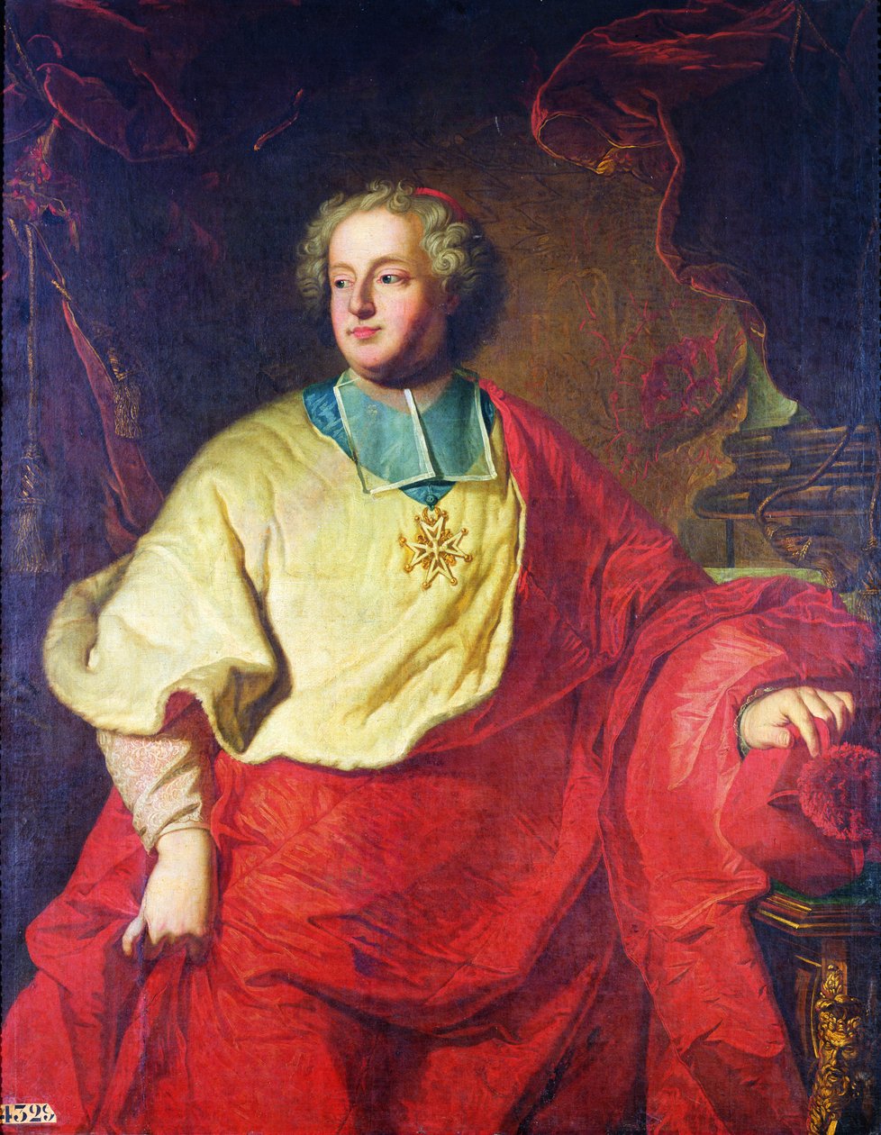 Retrato de Armand Gaston Maximilien de Rohan (1673-1749) Obispo de Estrasburgo de Hyacinthe Francois Rigaud