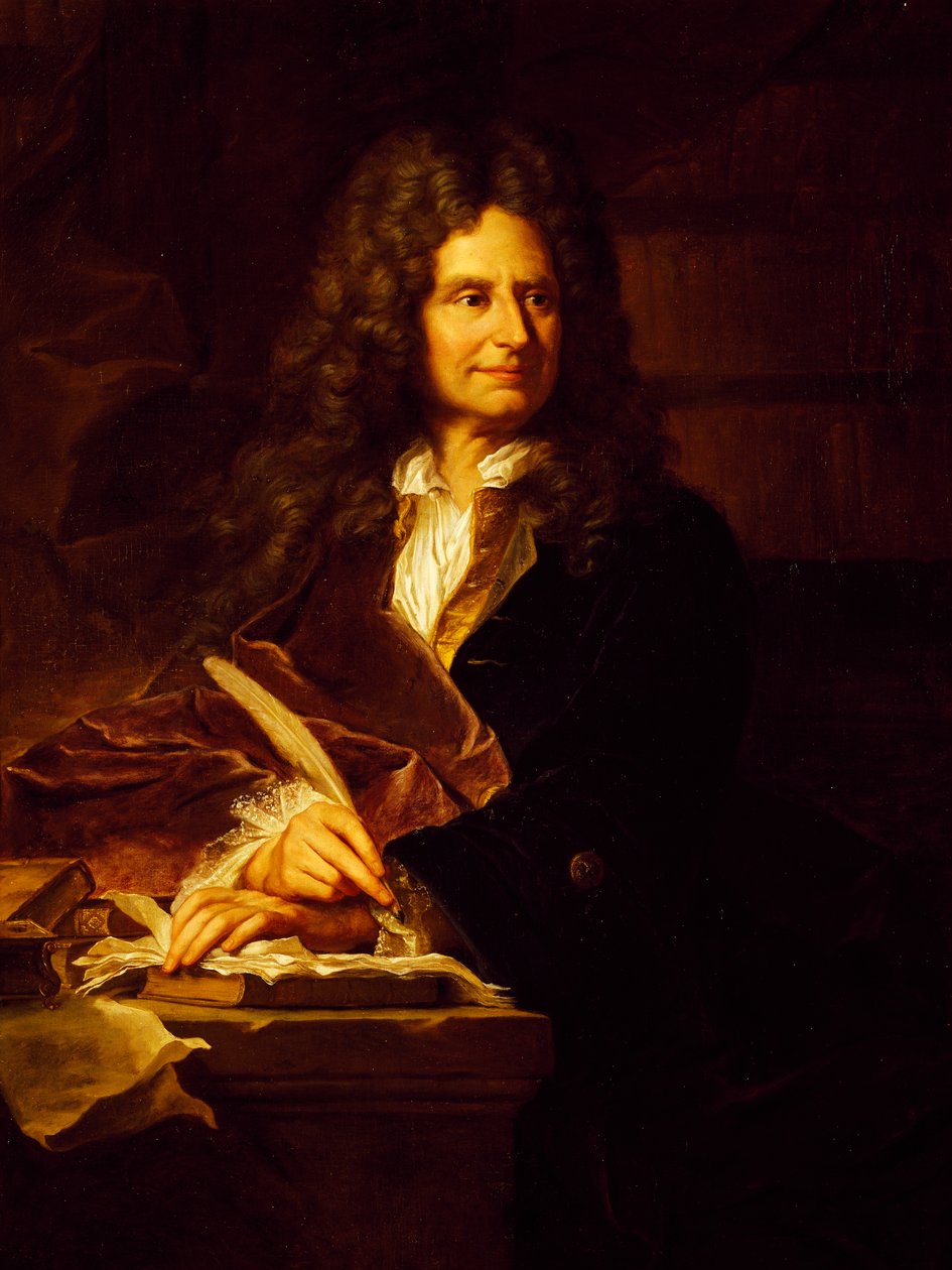 Retrato de Nicolas Boileau-Despreaux de Hyacinthe Francois Rigaud