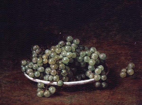 Bodegón de uvas pequeñas de Ignace Henri Jean Fantin Latour