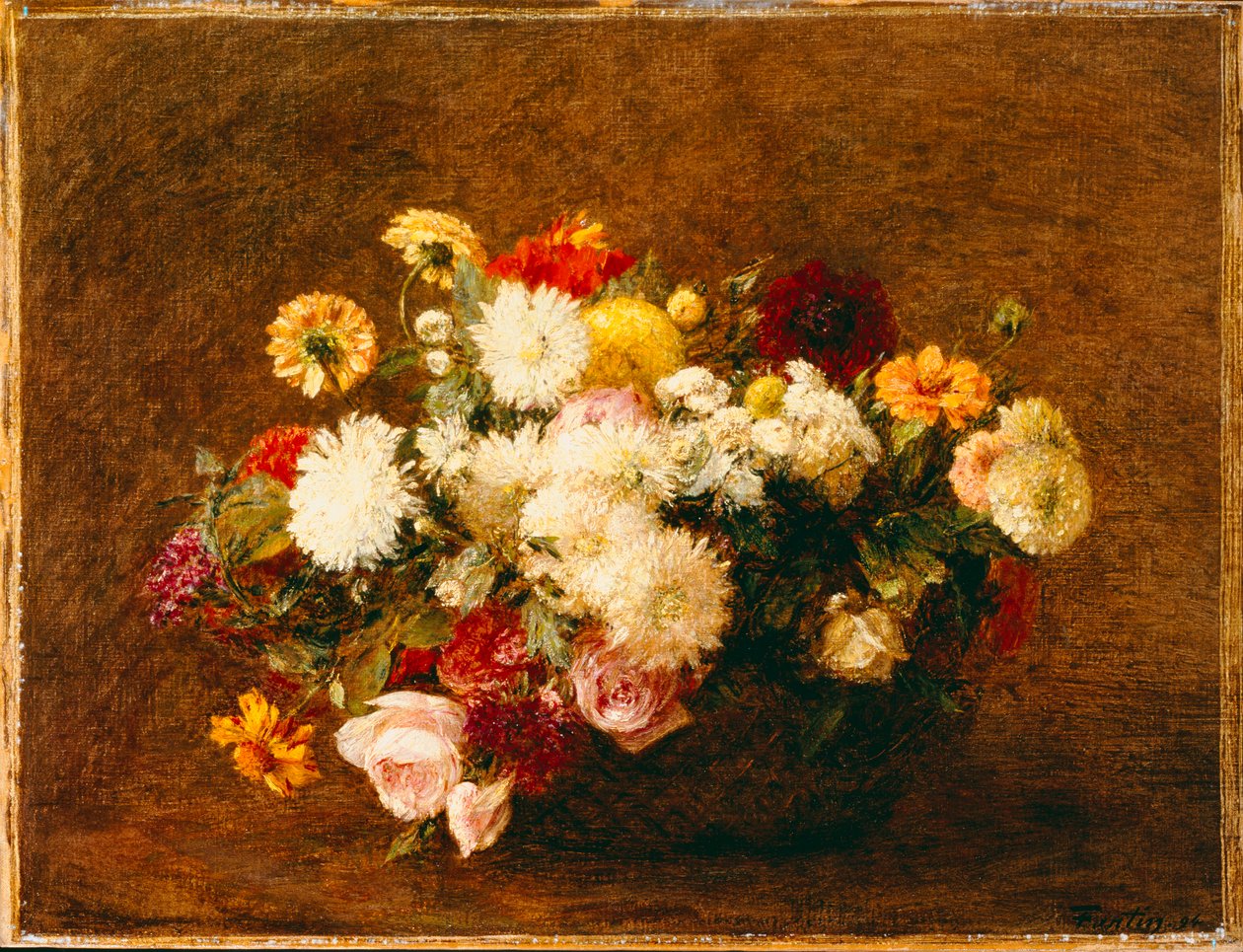 Ramo de flores, 1894 de Ignace Henri Jean Fantin Latour