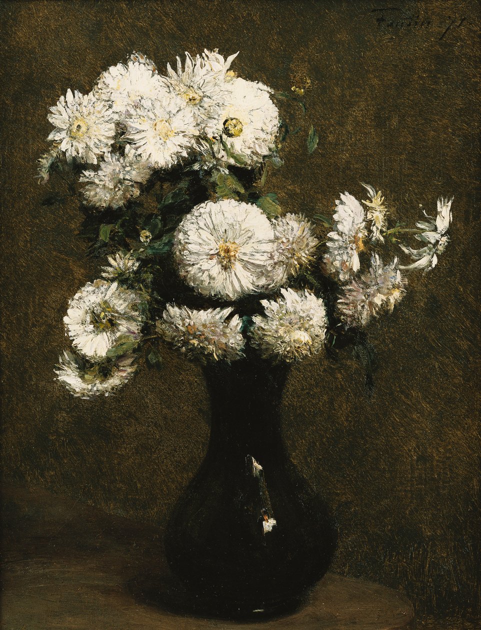 Crisantemos de Ignace Henri Jean Fantin Latour