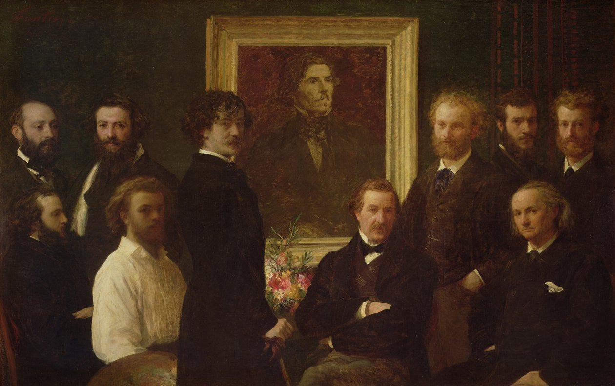 Homenaje a Delacroix de Ignace Henri Jean Fantin Latour