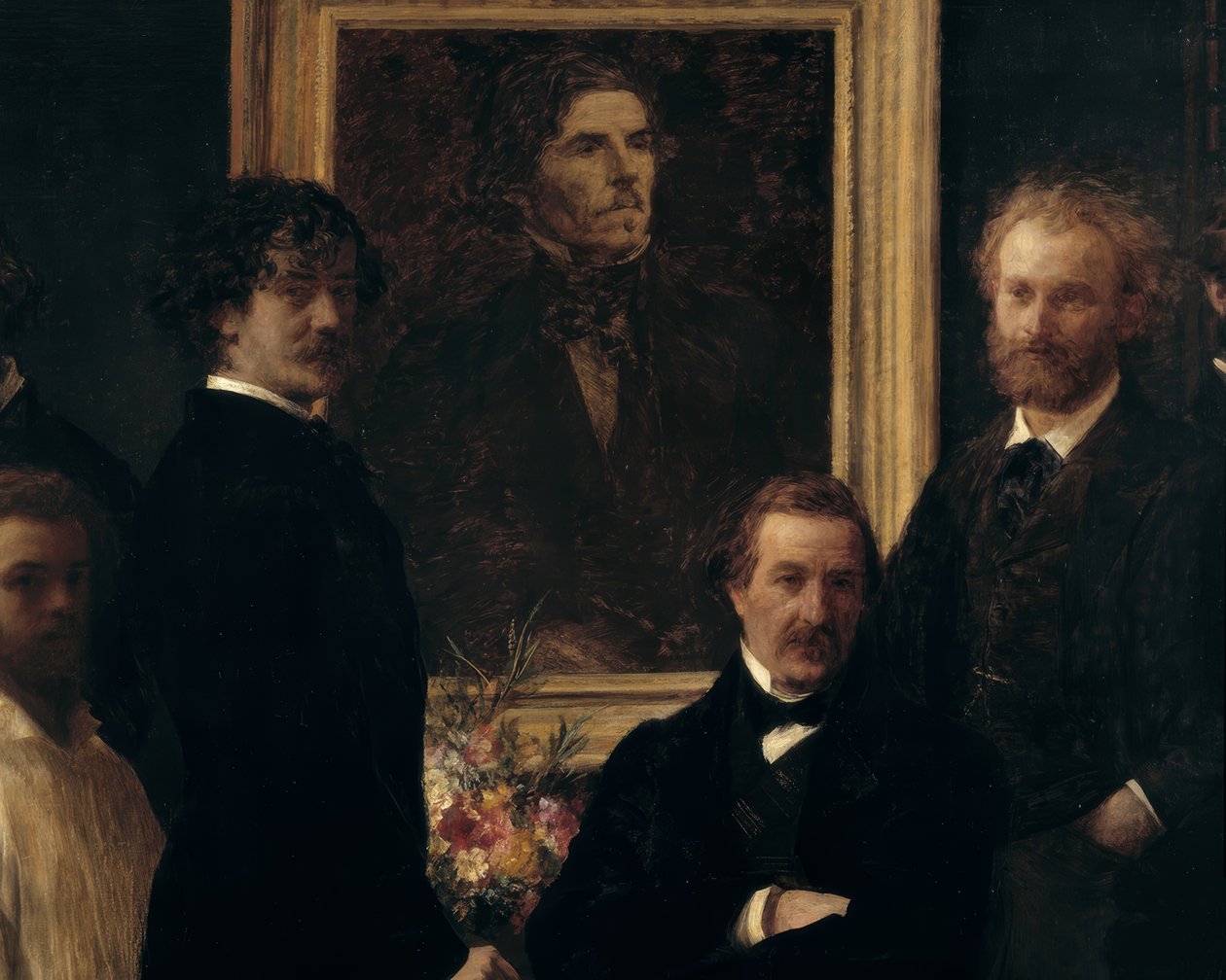 Homenaje a Delacroix de Ignace Henri Jean Fantin Latour