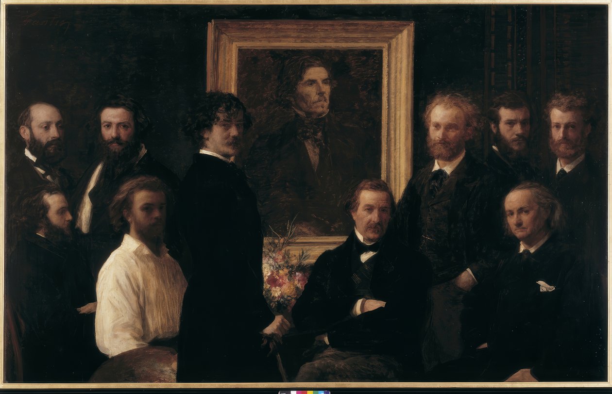 Homenaje a Delacroix de Ignace Henri Jean Fantin Latour