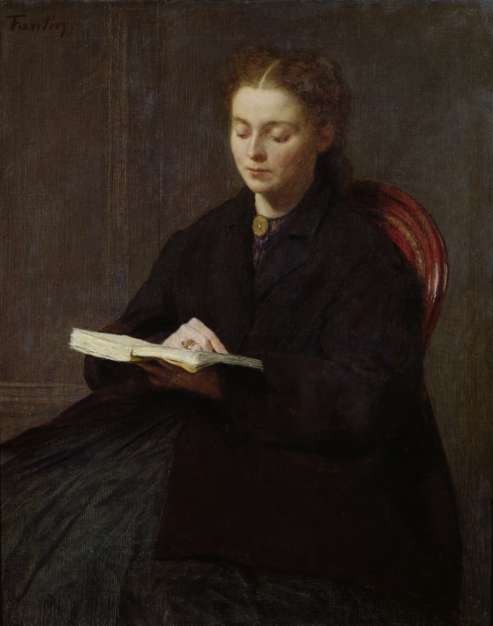 Lectura, 1863 de Ignace Henri Jean Fantin Latour