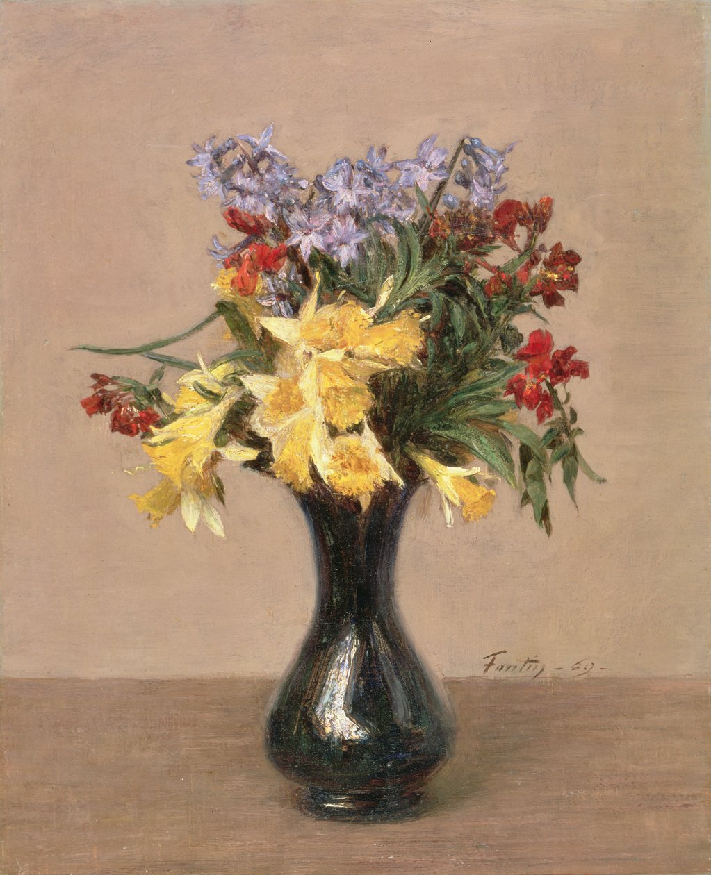 Flores de primavera, 1869 de Ignace Henri Jean Fantin Latour