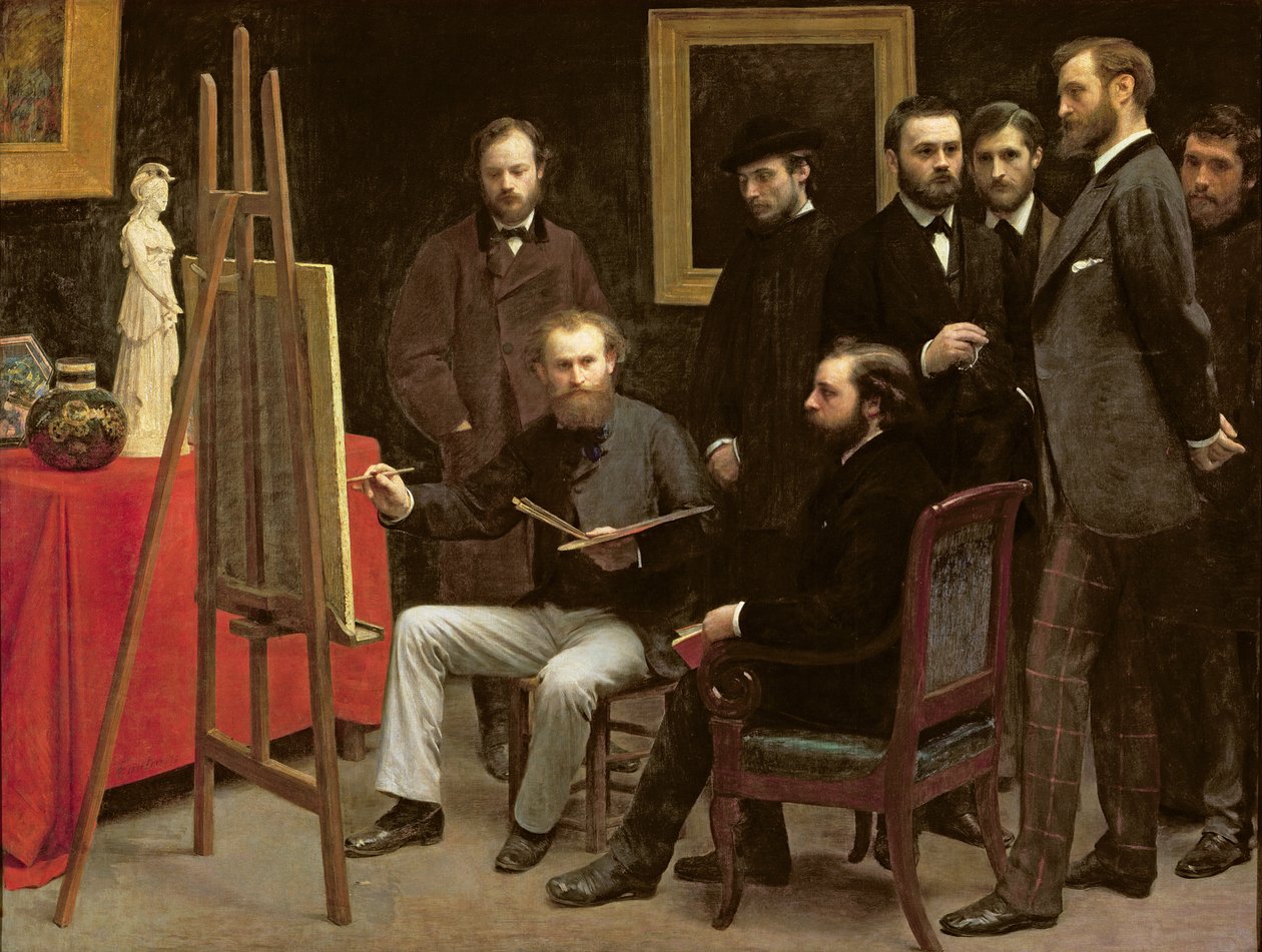 Estudio en Batignolles, 1870 de Ignace Henri Jean Fantin Latour