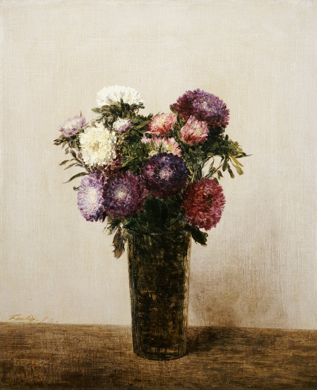 Jarrón de flores, 1872 de Ignace Henri Jean Fantin Latour