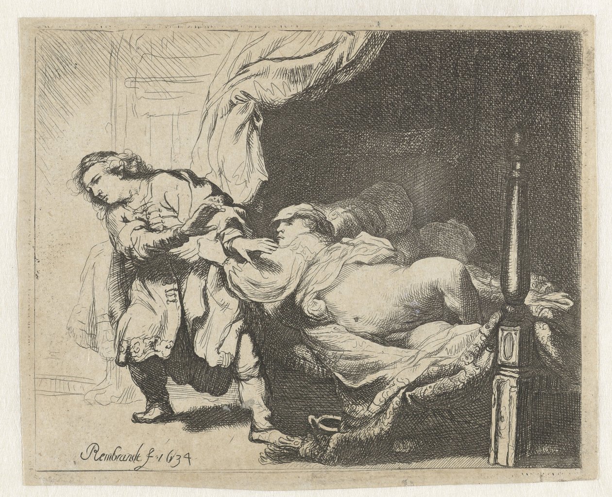 José y la mujer de Potifar de Ignace Joseph de Claussin