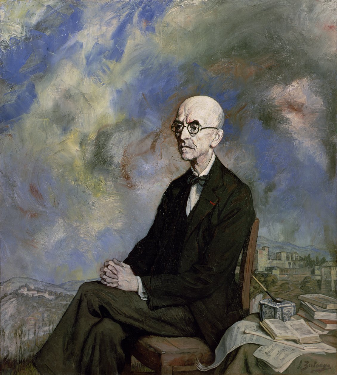 Retrato de Manuel de Falla (1876-1946) 1932 de Ignacio Zuloaga y Zabaleta