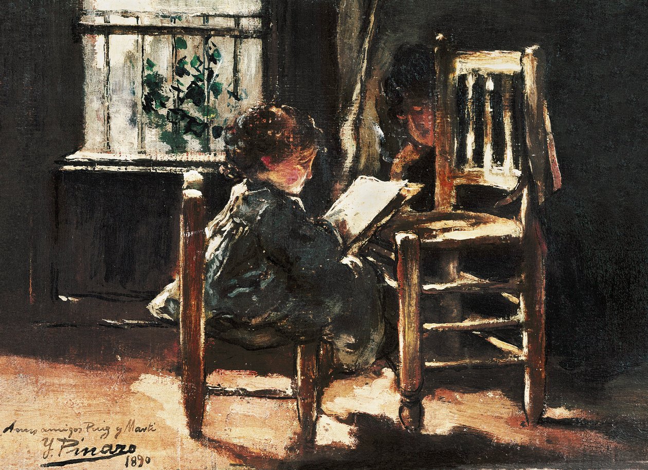 Mi hijo dibujando de Ignacio Pinazo Camarlech