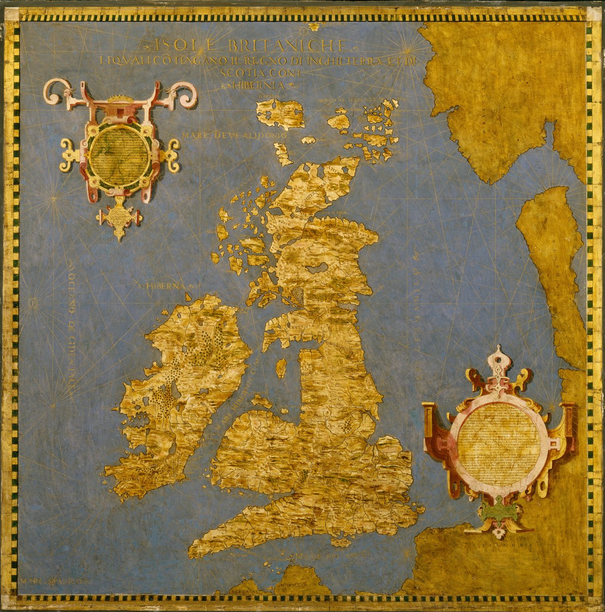 Italiano: Isole Britanniche Islas Británicas de Ignazio Danti
