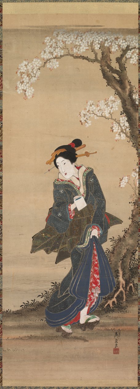 Cortesana, siglo XIX de Ikeda Eisen