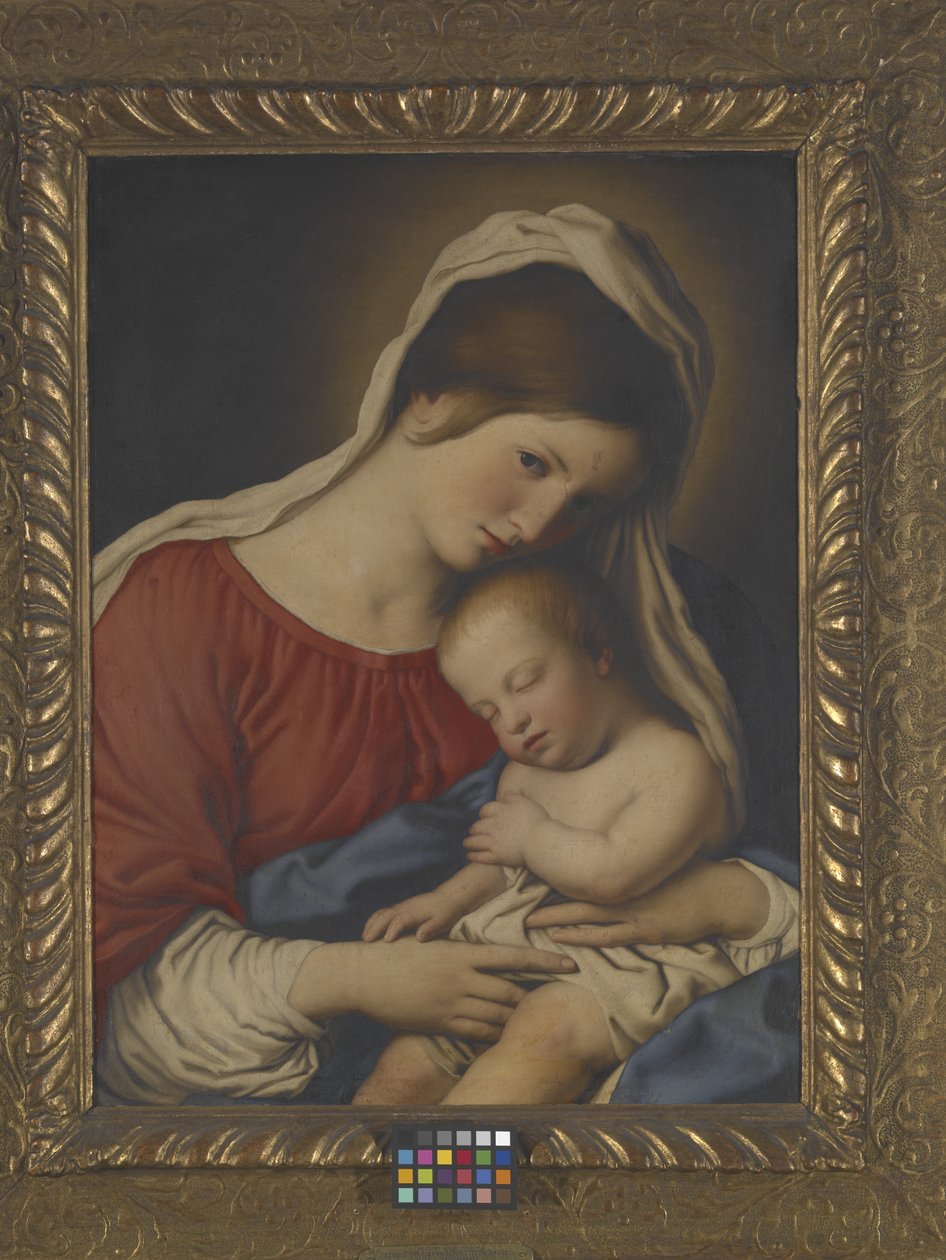 Virgen con el Niño (óleo sobre lienzo) de Il (1609 85) Sassoferrato