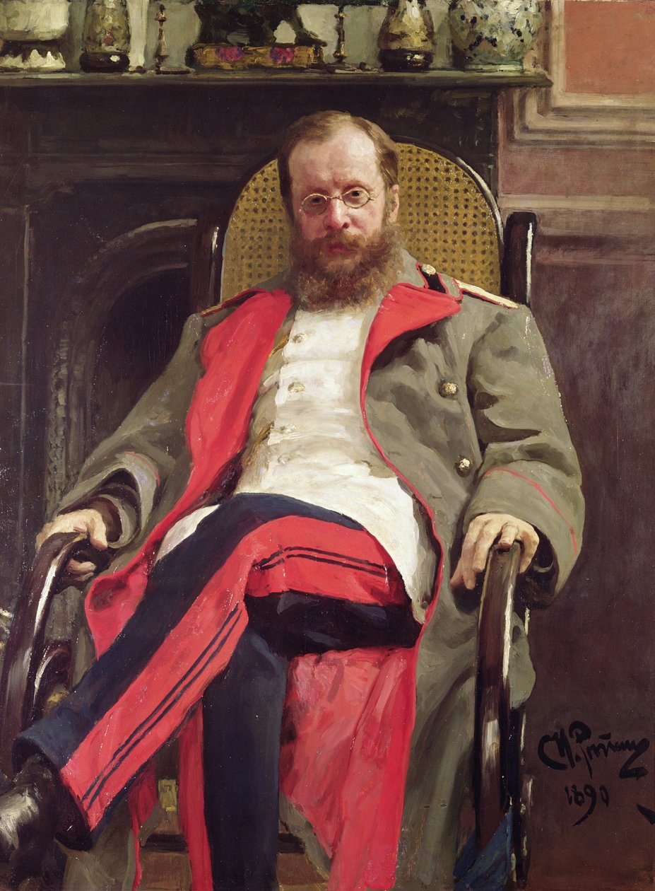 Retrato de Cesar Cui, 1890 de Ilya Efimovich Repin