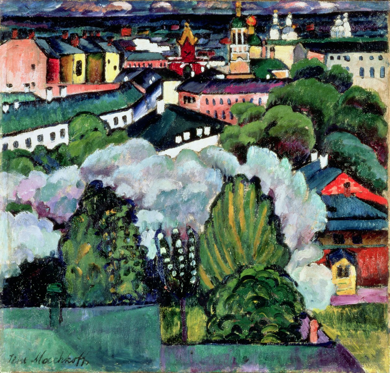 Paisaje urbano de Ilya Ivanovich Mashkov