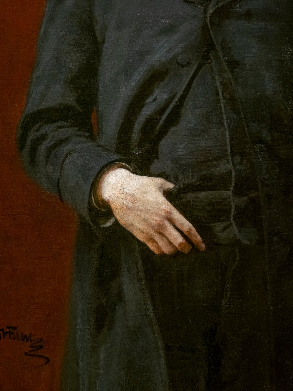 ALEXANDER GLAZUNOV (detalle) de Ilya Efimovich Repin