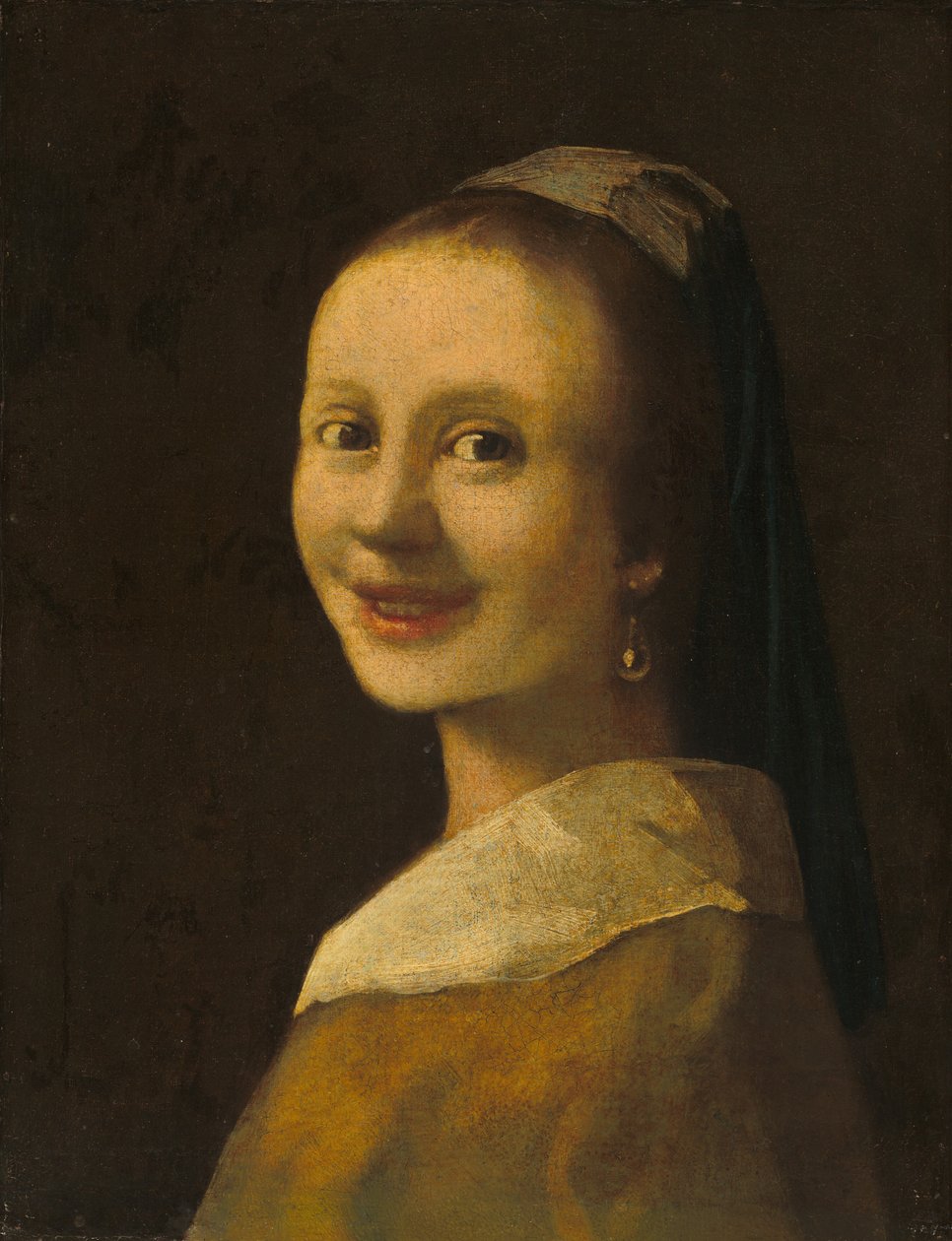 La Chica Sonriente de Imitator of Johannes Vermeer