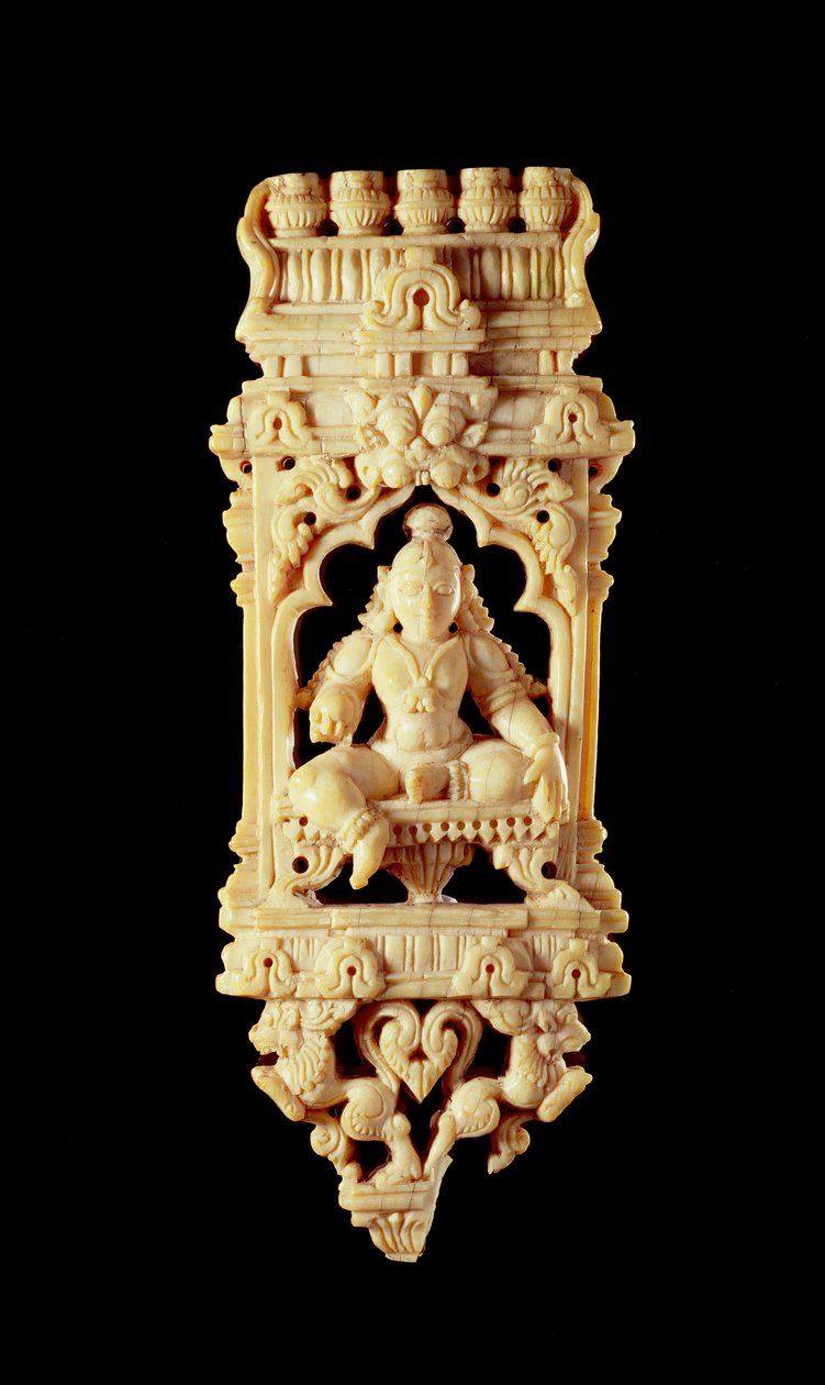 Escultura que representa a Krishna de Indian School