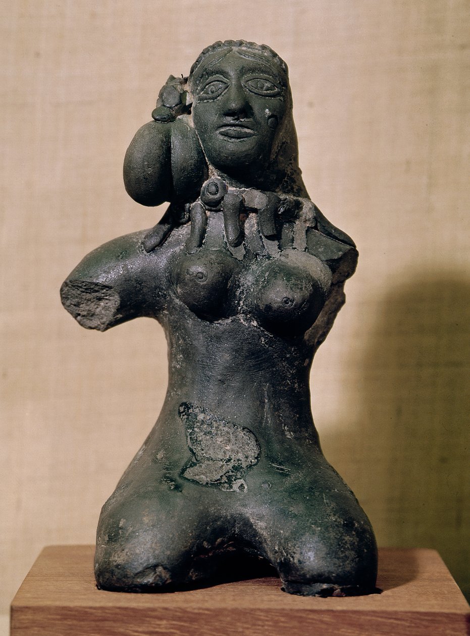 Ídolo femenino, Maurya, siglo III-II a.C. de Indian School