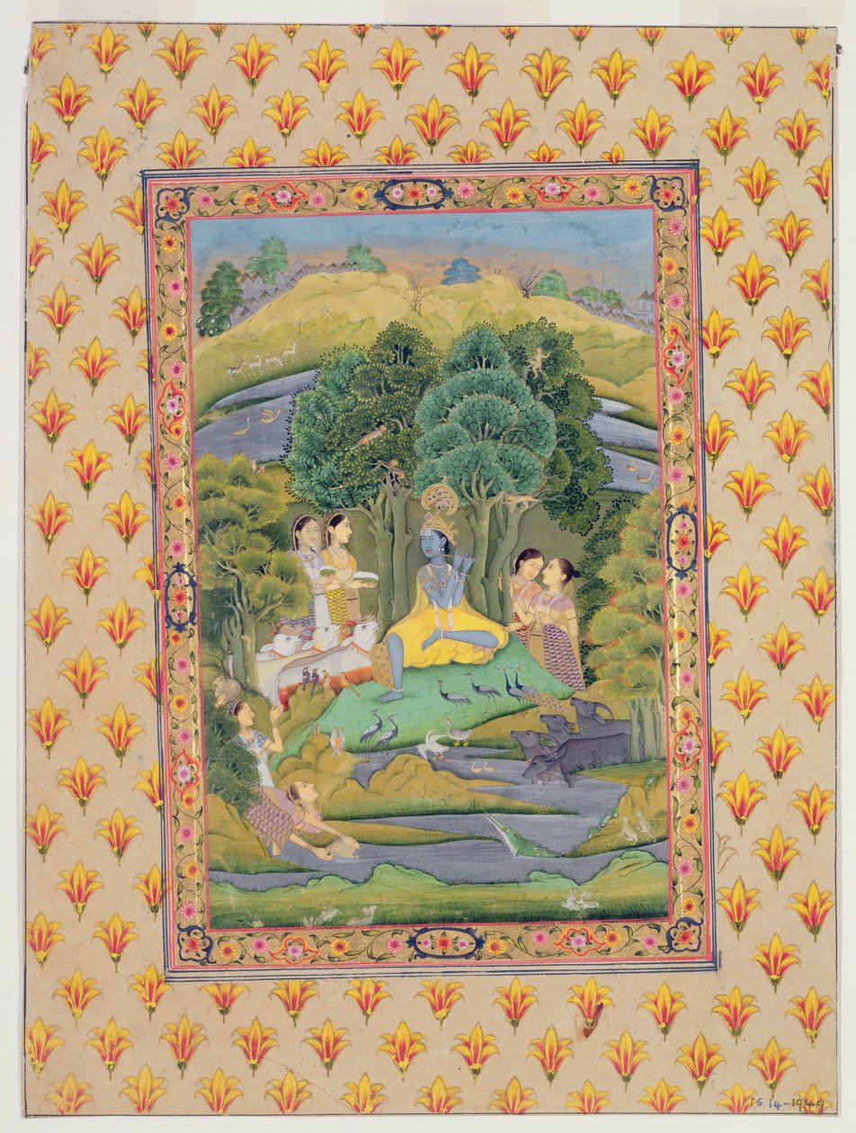 Krishna y las Gopis de Indian School