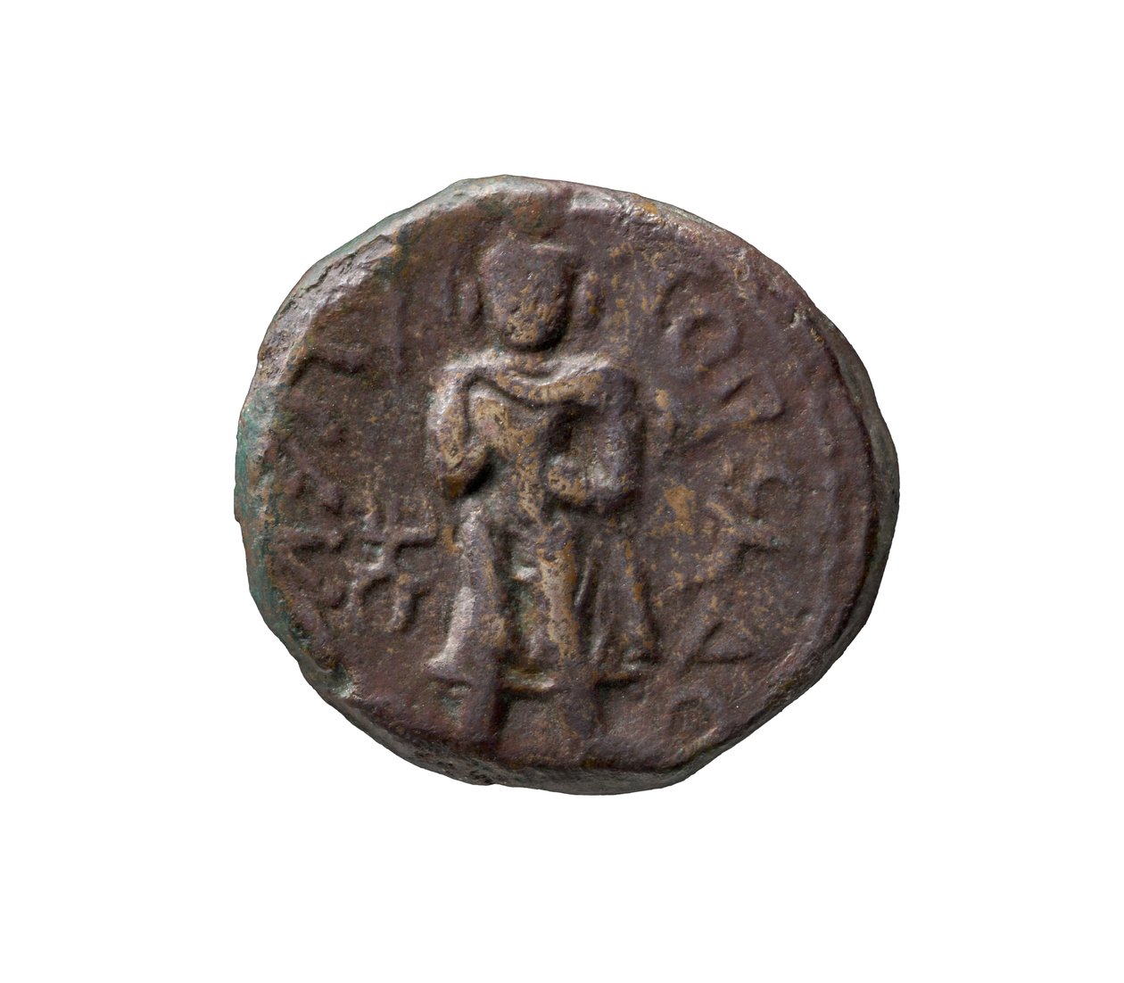 Moneda Kushan, 127-155 d.C. de Indian School