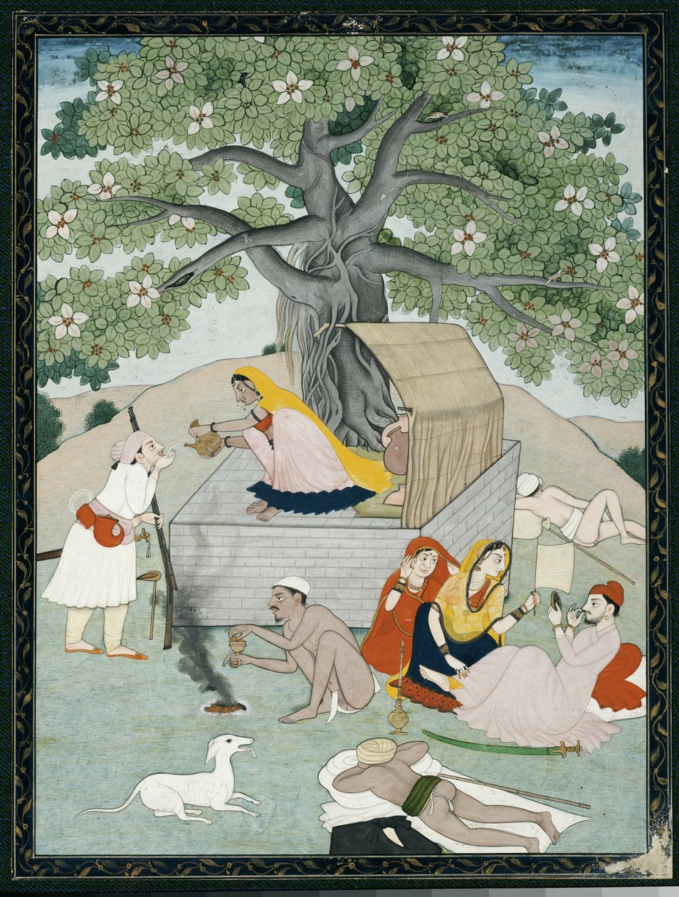 Miniatura de un álbum, Kangra de Indian School
