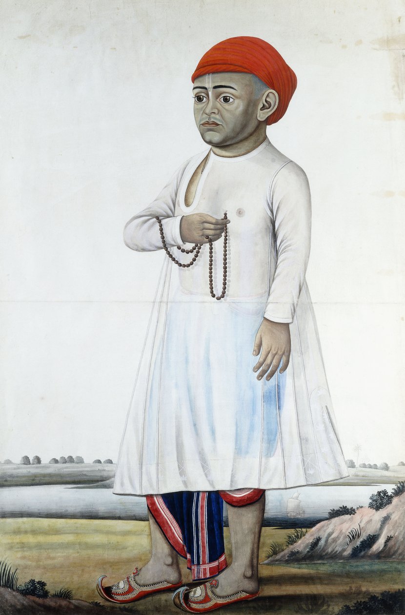 Retrato de un notable, c.1780-1790 de Indian School