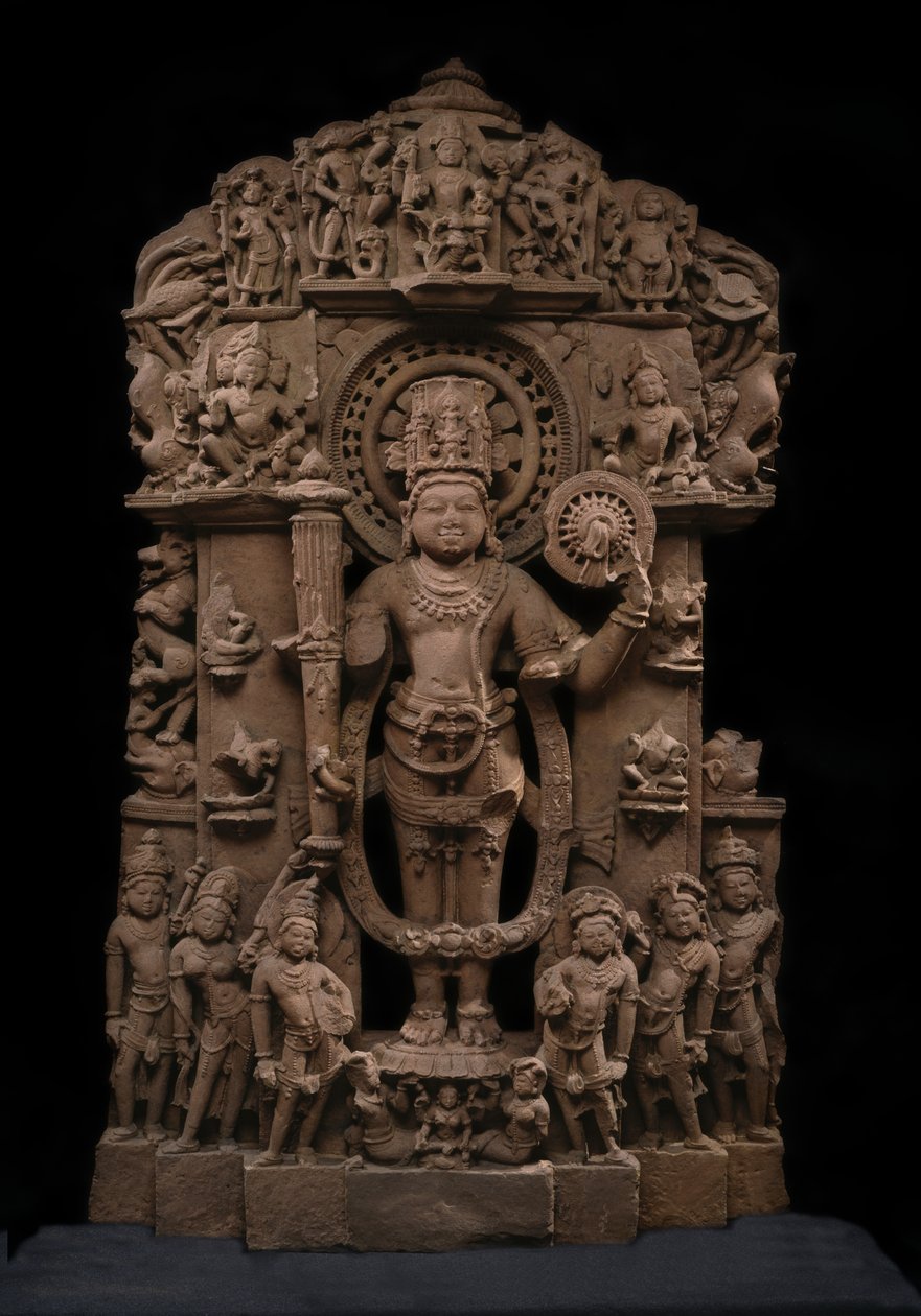 Vishnu y sus avatares, c. siglo X de Indian School