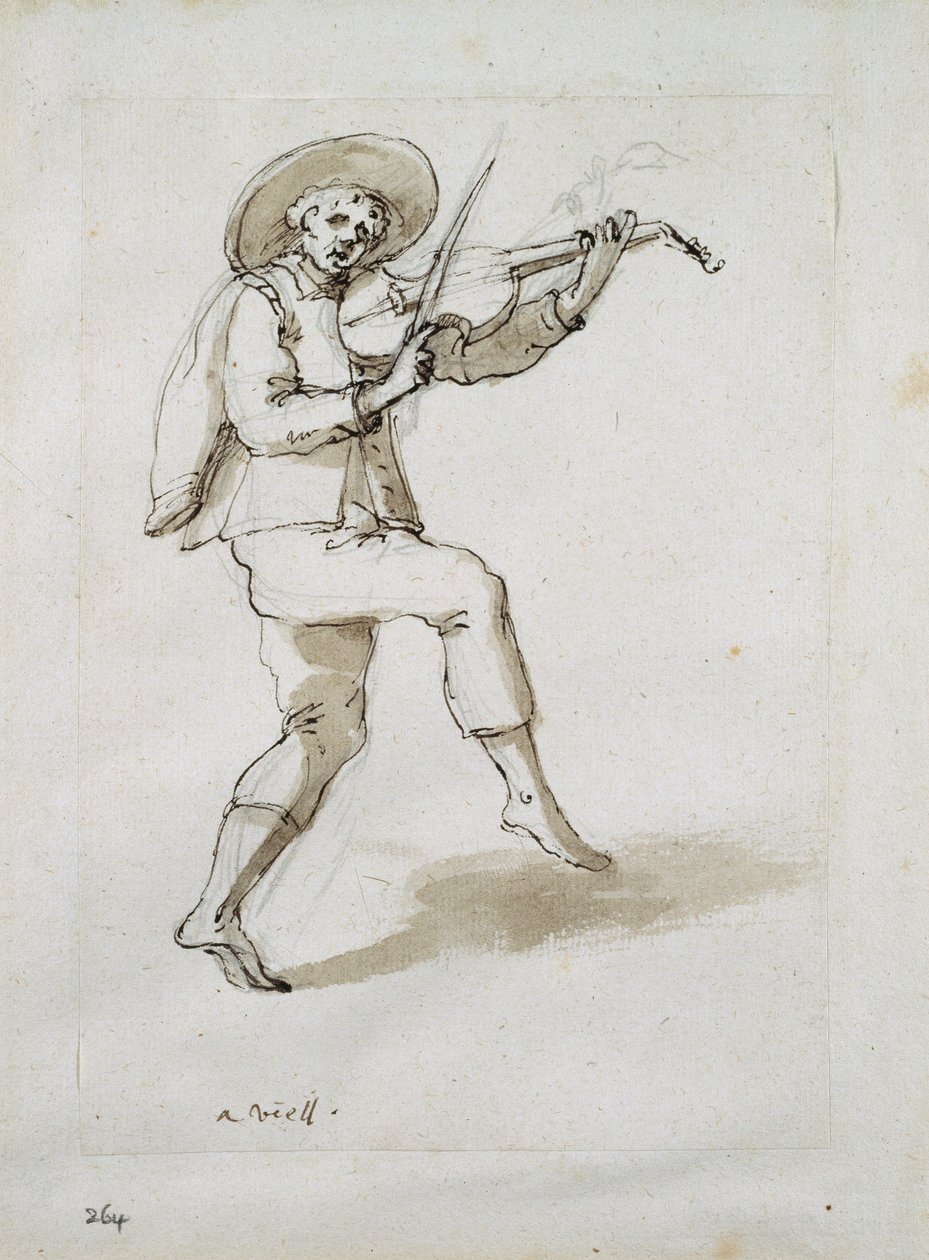 Hombre con viola de Inigo Jones