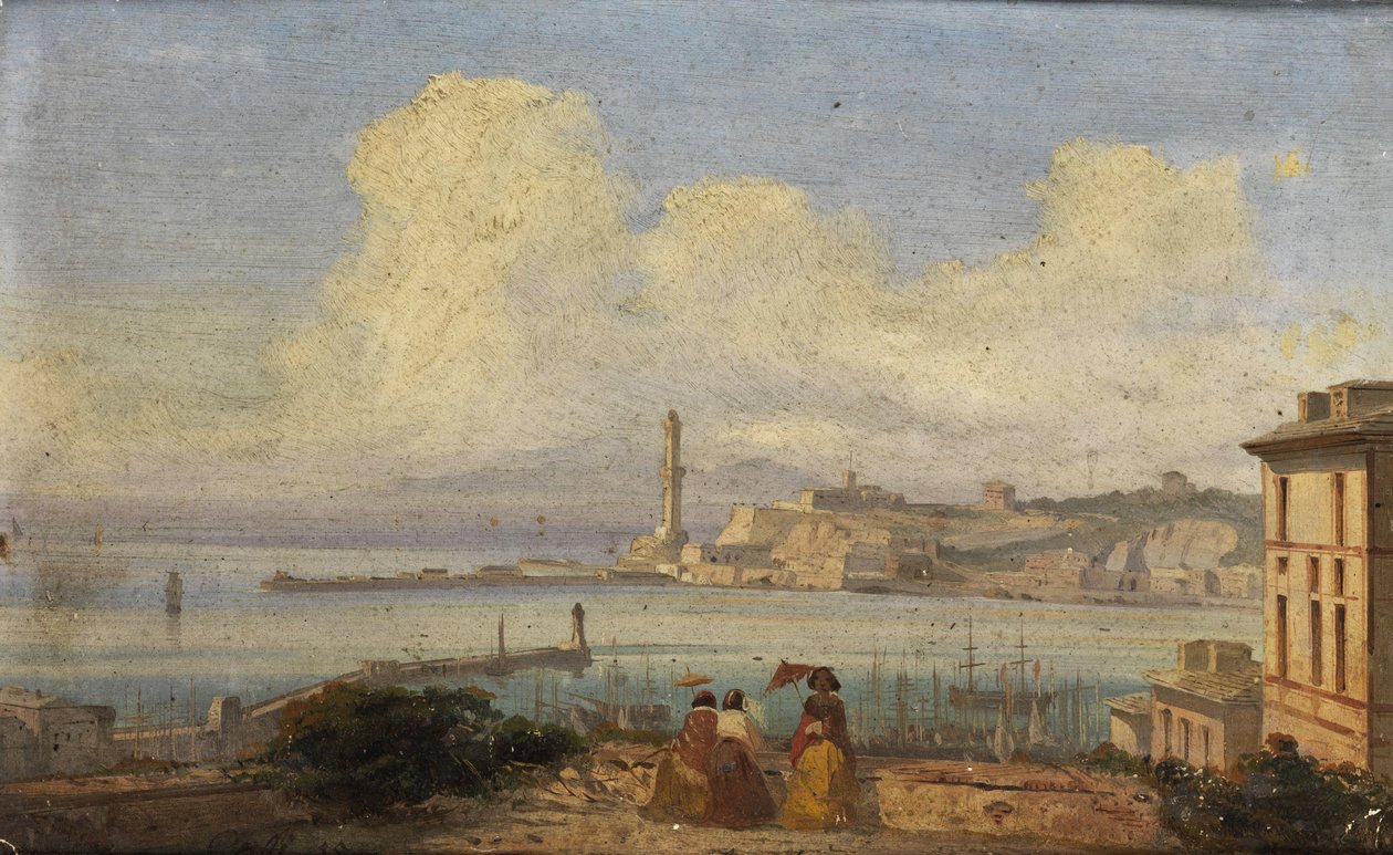 Bahía de Génova de Ippolito Caffi