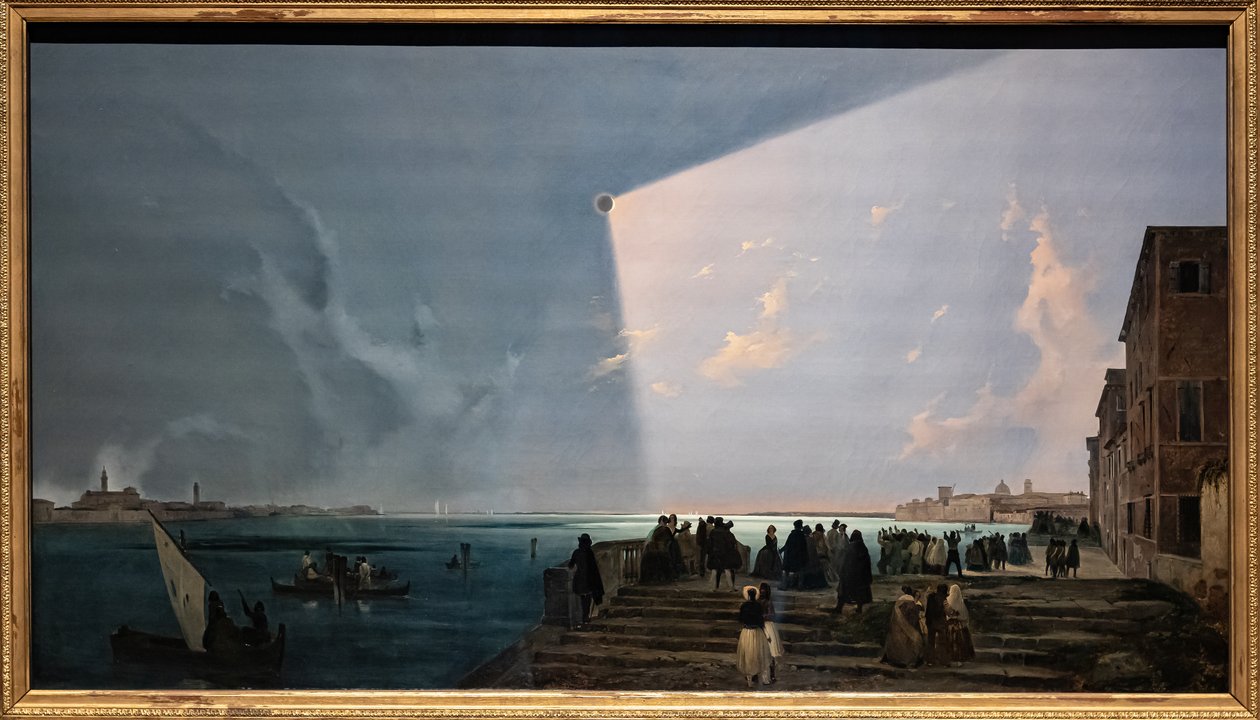 Eclipse de Sol en la fondamenta Nuove de Ippolito Caffi