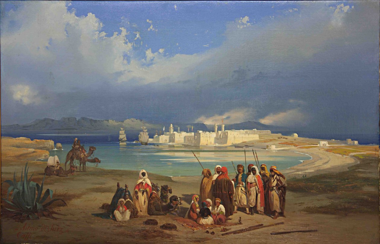 El istmo de Suez, ca. 1845 de Ippolito Caffi