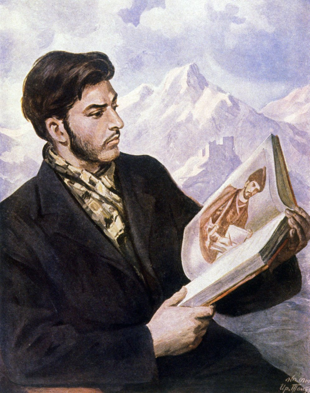 El joven Stalin de Iraklij (after) Toidze