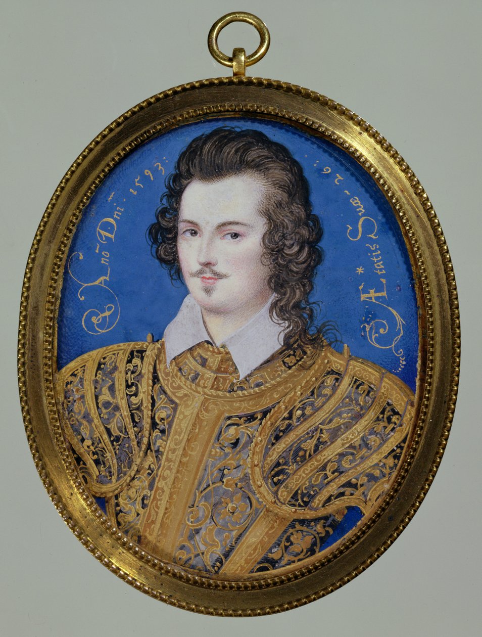 Retrato de un joven desconocido, de 26 años, 1593 de Isaac Oliver