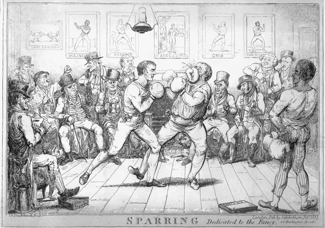 Boxeo, 1817 de Isaac Robert Cruikshank