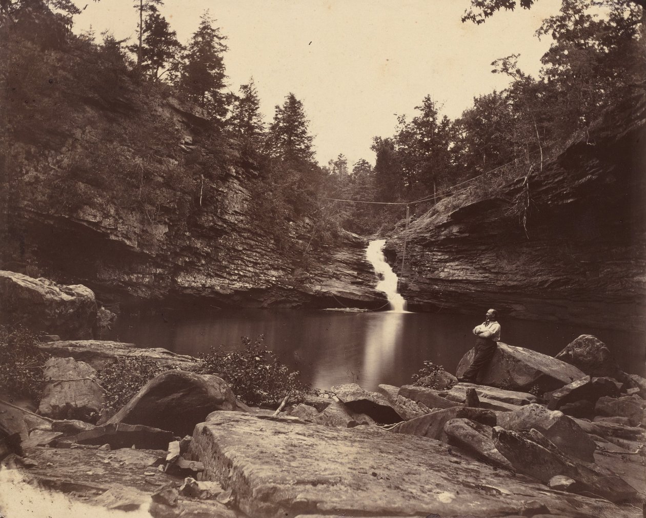 Lago Lula, Lookout Mountain, Georgia de Isaac H. Bonsall