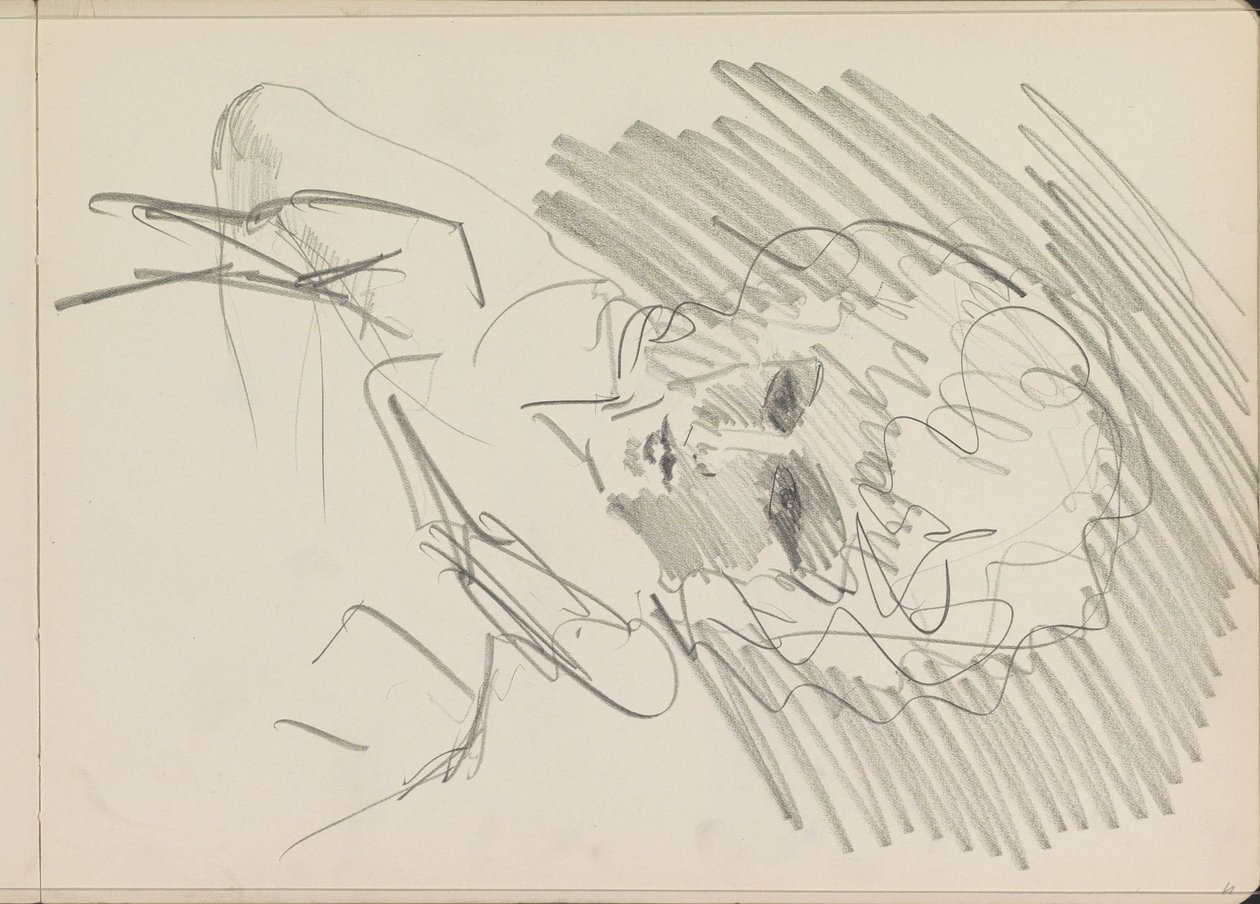 Busto de mujer con rizos de Isaac Israels