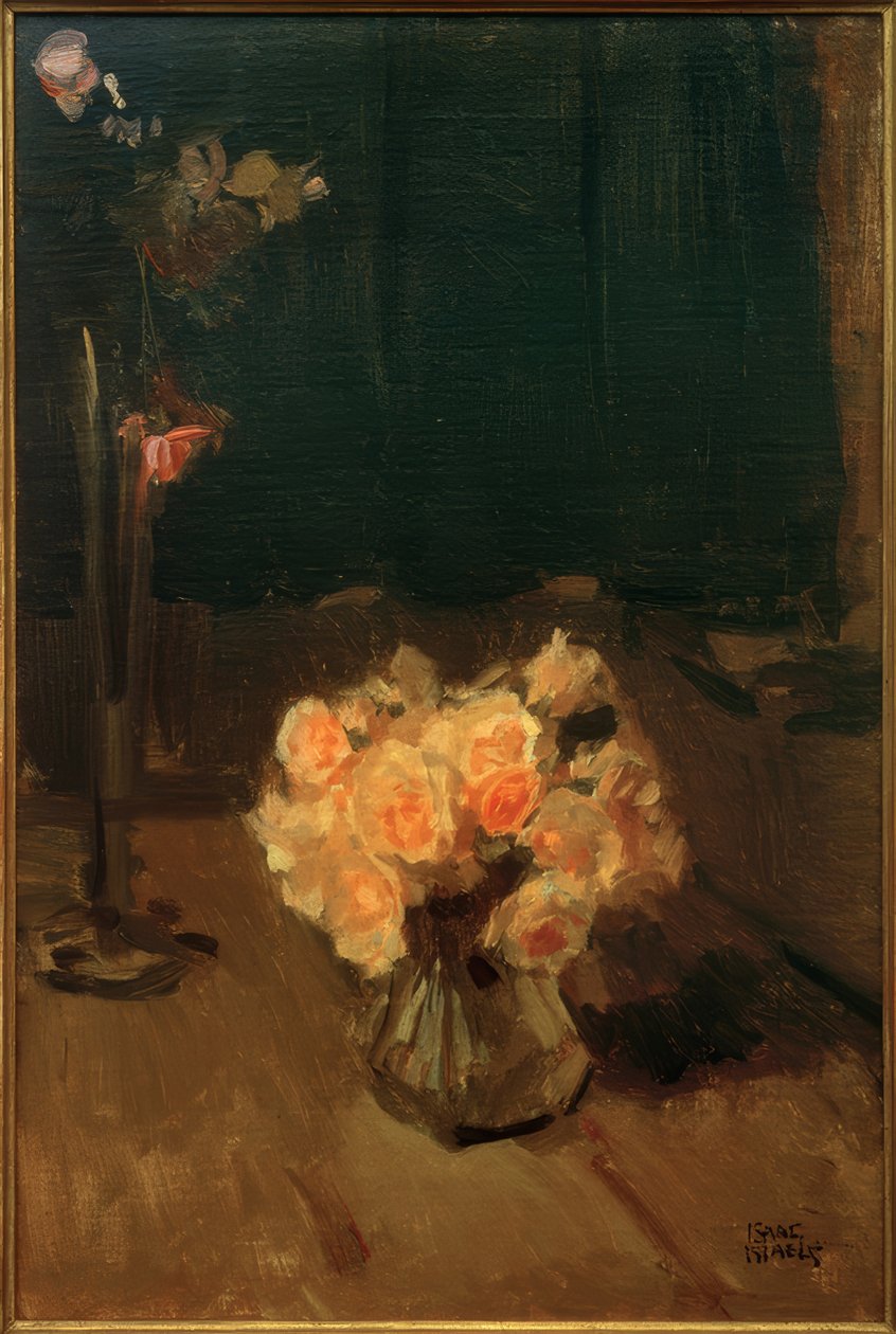 Bodegón con rosas de Isaac Israels