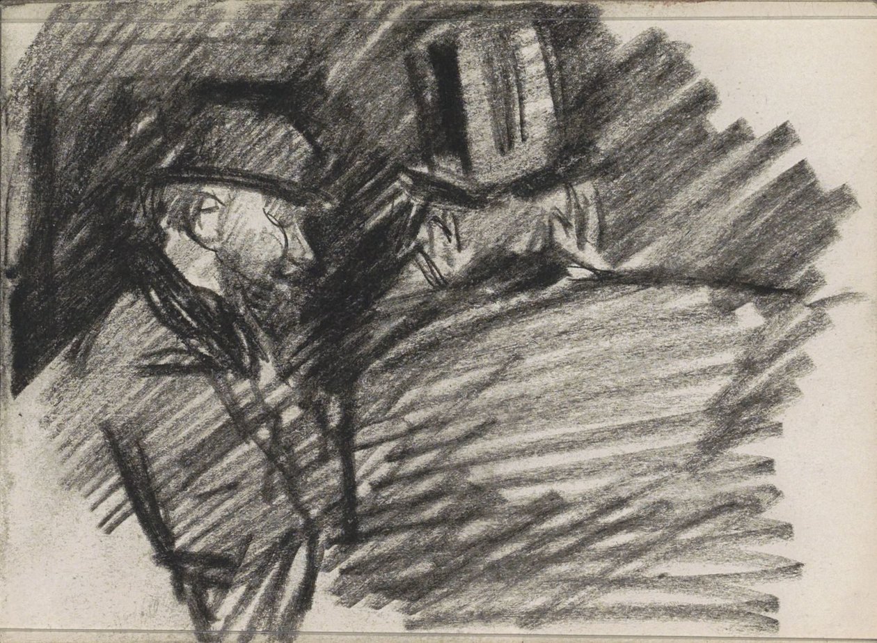 dos hombres con sombreros de Isaac Israels