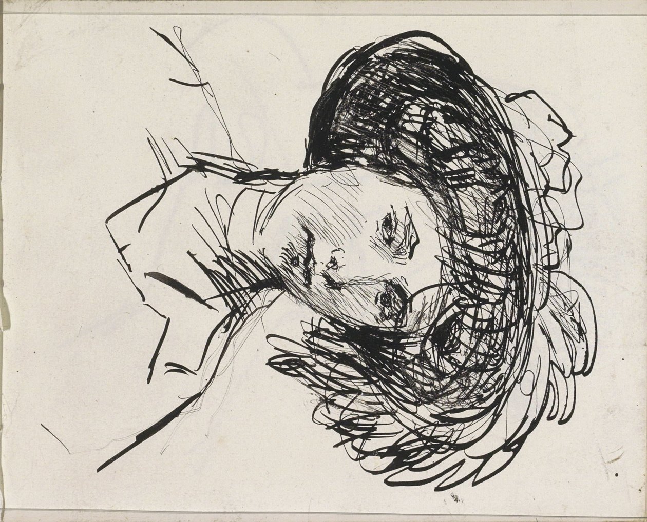 cabeza de mujer con sombrero de Isaac Israels