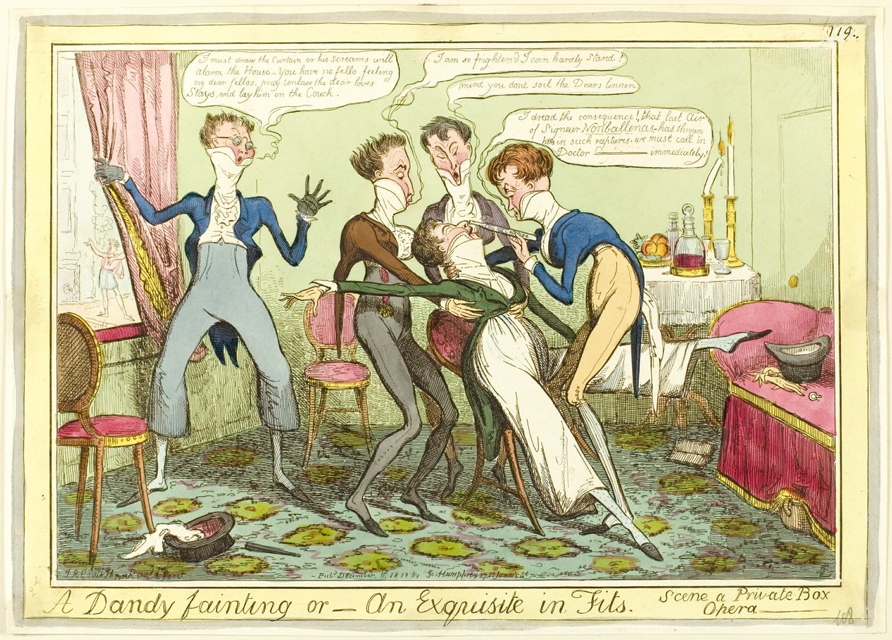 Un desmayo dandi de Isaac Robert Cruikshank