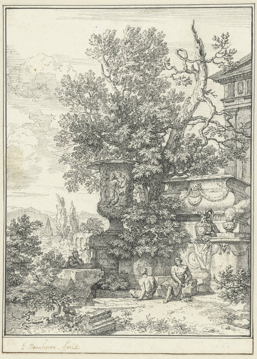 Paisaje clasicista de Isaac de Moucheron