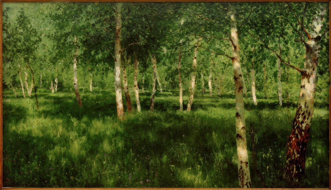 Bosque de abedules de Isaak Ilyich Levitan