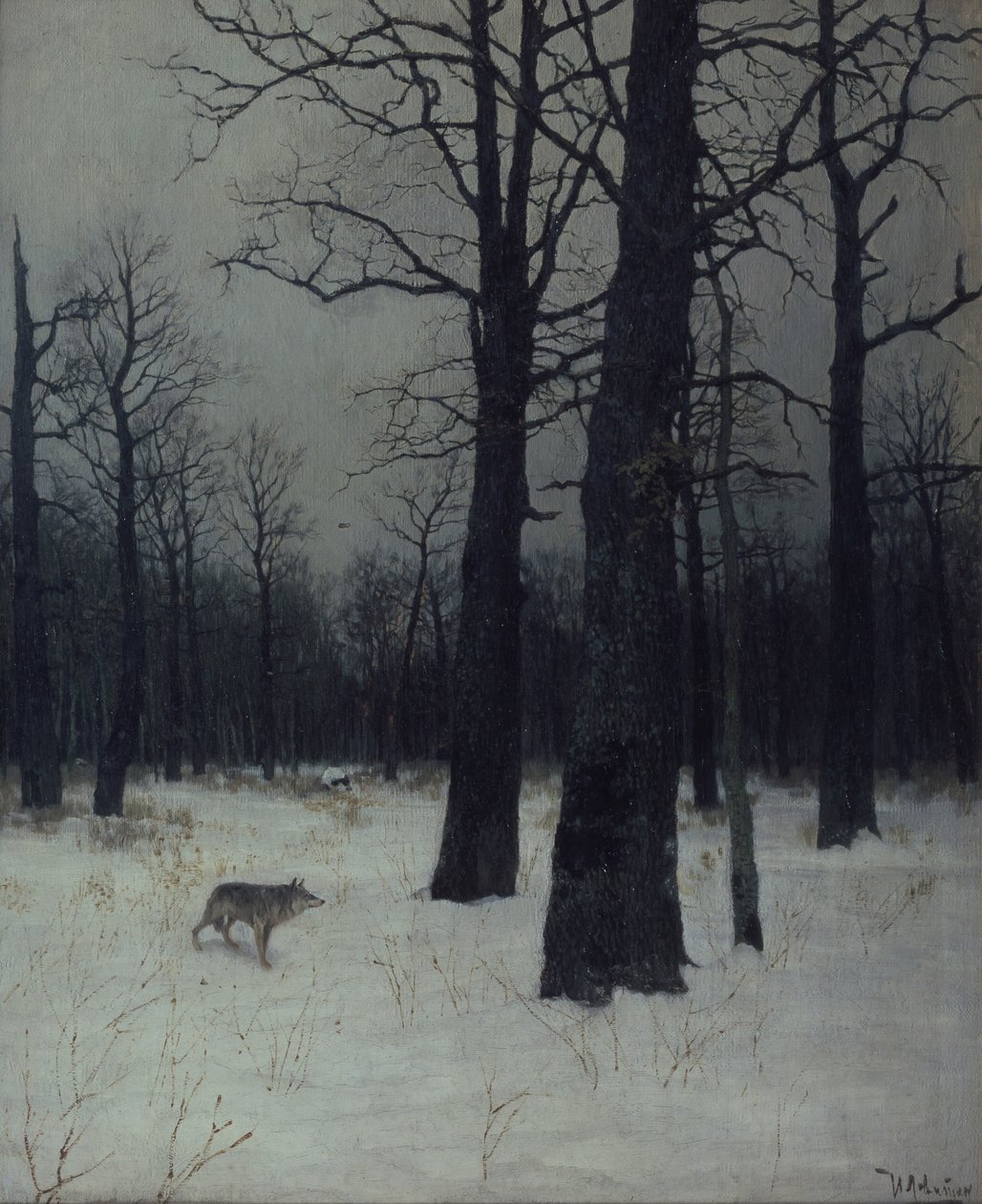 Bosque en invierno, 1885 de Isaak Ilyich Levitan