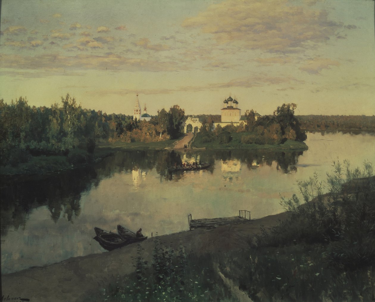 El toque de la tarde, 1892 de Isaak Ilyich Levitan